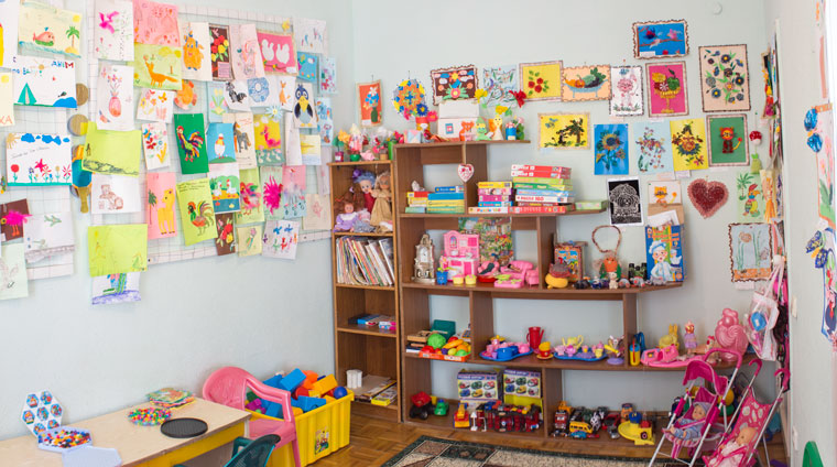 В детской комнате санатория Родник в Пятигорске