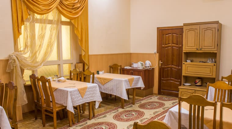 VIP зал в столовой корпуса №1 санатория Нарзан Кисловодск