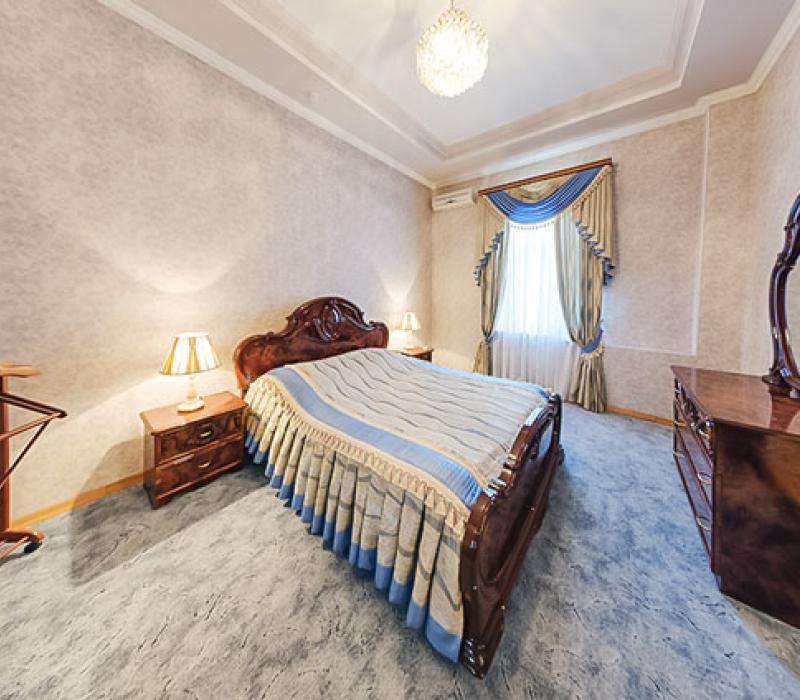 Спальня 2 местного 2 комнатного Люкса 1 категории в санатории Горячий ключ. Пятигорск
