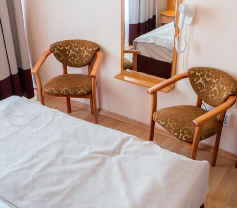 Интерьер спальни в 2 местном 2 комнатном 1 категории, Корпус Б санатория Родник. Пятигорск