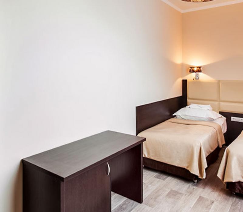 Спальная комната в 2 местном 2 комнатном Семейном Повышенной комфортности (28-47 м²) в санаторий Бештау. Железноводск