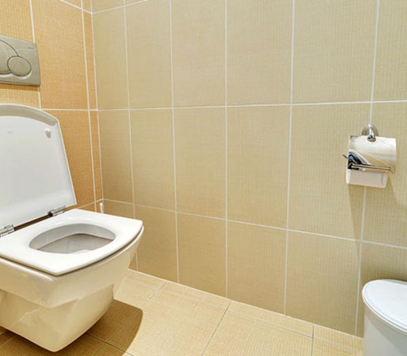 Туалетная комната с унитазом в 2 местном 2 комнатном Люксе в санатории Горный воздух. Железноводск