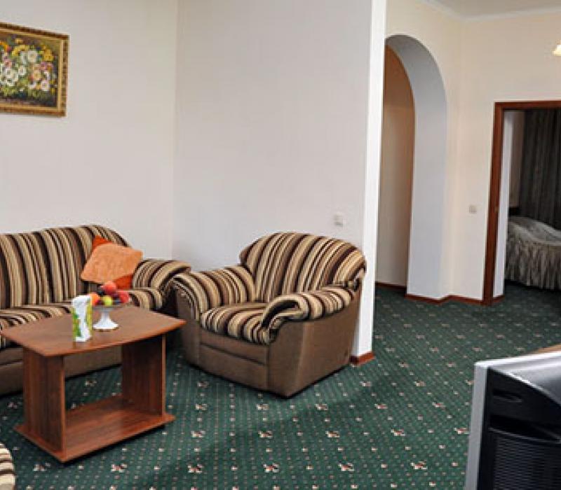 Интерьер гостиной 2 местного 2 комнатного Люкса, Корпус 2 в санатории Димитрова. Кисловодск