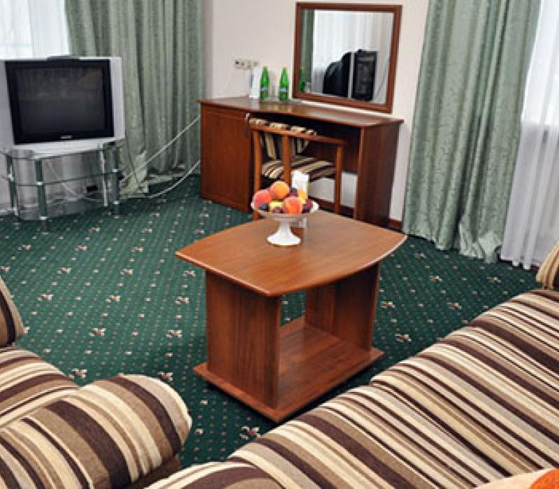 Оснащение гостиной 2 местного 2 комнатного Люкса, Корпус 2 санатория Димитрова в Кисловодске