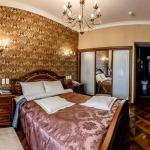 Спальня в 2 местном 2 комнатном Дабл «Премиум» «Шоколад» санатория Джинал в Кисловодске