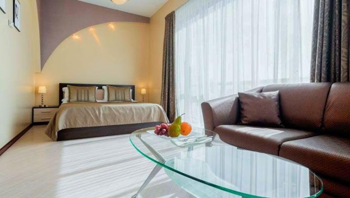 Спальня в номере Семейный. Отель  AC Hotel в городе Сочи 