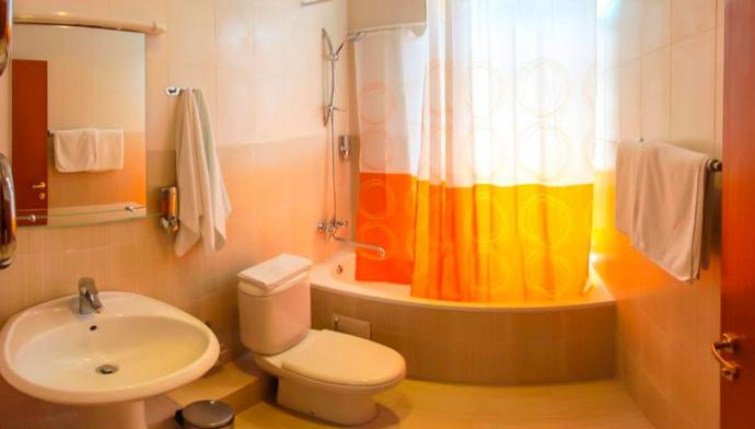 Ванная комната 4 местного, 4 комнатного, Апартаменты отеля Янаис в Сочи